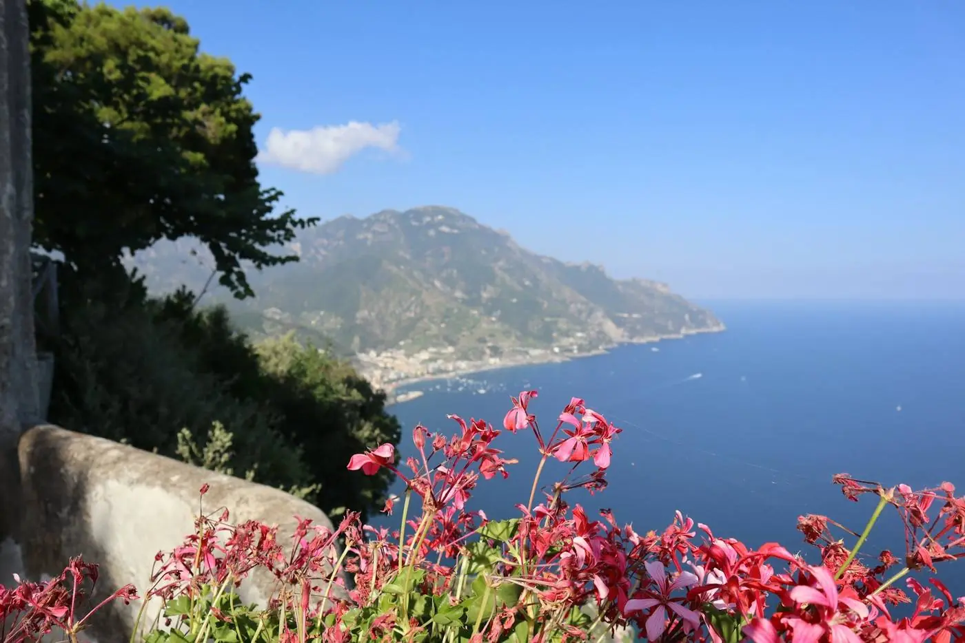 Fiori sul belvedere di Ravello